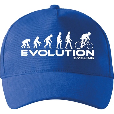 Evolúcia cyklistiky so zahnutým šiltom a látkovou sponou Kráľovská modrá