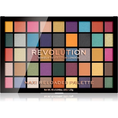 Revolution Beauty Maxi Reloaded Palette палитра с прахообразни сенки за очи цвят Dream Big 45x1.35 гр