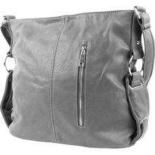 Mahel moderní crossbody dámská kabelka 67-MH Světlo-šedá