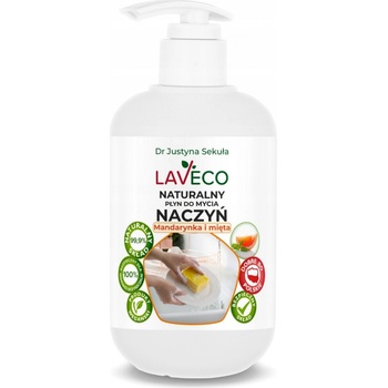 Laveco Přírodní prostředek na mytí nádobí mandarinka a máta 0,5 l