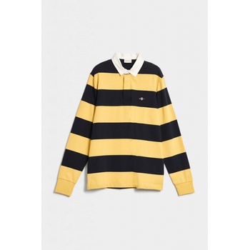 Gant polokošela Reg Shield Barstripe Heavy Rugger žltá