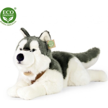 Eco-Friendly pes husky s obojkom ležiaci 60 cm