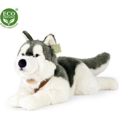 Eco-Friendly pes husky s obojkom ležiaci 60 cm