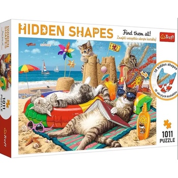 Image 1 of Trefl Пъзел Trefl от 1000 части - Котешка ваканция (10674)