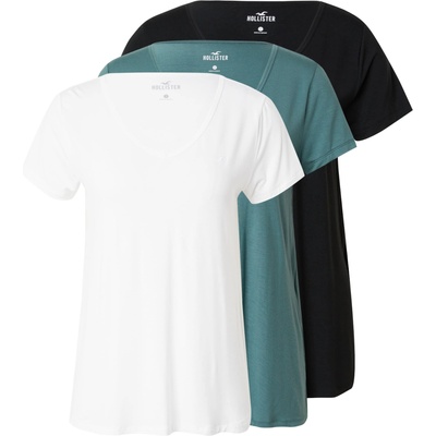 HOLLISTER Тениска 'emea' синьо, черно, бяло, размер m