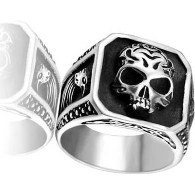 NNM пръстен Biker Mysterious Skull - SS8-740R