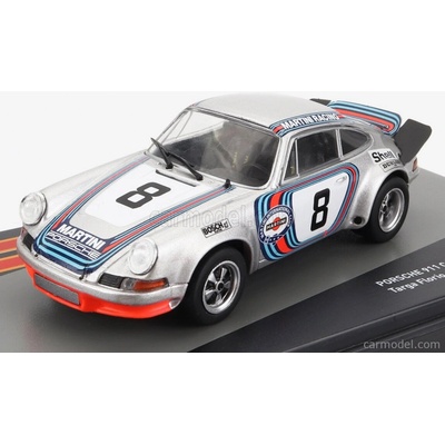 Edicola Porsche 911 Carrera 2.8 Rsr Coupe Team Martini Racing N 8 Winner Targa Florio 1973 Herbert Muller Gijs Van Ennep Stříbrná Červená Modrá 1:43