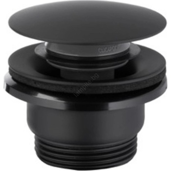 KFA Armatura 660-320-81 - Сифон за мивка CLICK-CLACK Ø 6, 6 см матов черен (KF0162)