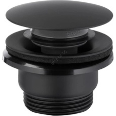 KFA Armatura 660-320-81 - Сифон за мивка CLICK-CLACK Ø 6, 6 см матов черен (KF0162)