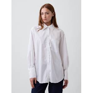 GAP Пепелява овърсайз голяма риза GAP GAP | Byal | ЖЕНИ | XXS