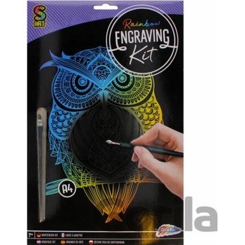 Vyškrabávací obrázok sova