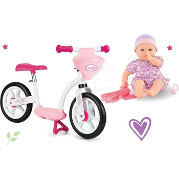 Smoby Set s košíkem Corolle Comfort s panenkou Emilie s dudlíkem 36 cm