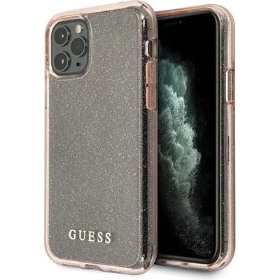 GUESS Калъф Guess Glitter Circle за iPhone 11 Pro, Pink (GUE000762)