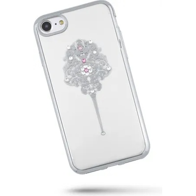 Samsung Силиконов калъф кейс за Samsung J5 2017 J530 Beeyo Elegant Сребърно дърво с камъни