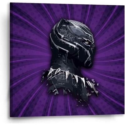 Sablio Obraz BLACK PANTHER z profilu Fialový - 50x50 cm
