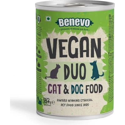 Benevo Duo vegan Kompletní krmivo pre mačky a psy 354 g