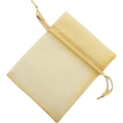 Dárkový pytlík 9x11 cm organza - zlatá (100 ks)