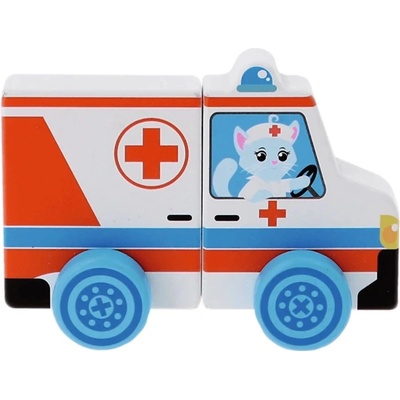 TREFL magnetické auto Tiny Tails Sanitka