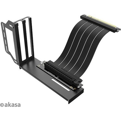 AKASA Riser black Pro, vertikálni VGA držák - AK-CBPE02-20B