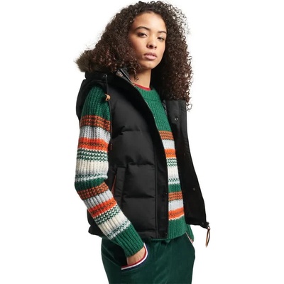 SUPERDRY Потник Superdry Vintage Everest Faux Fur vest - Black (Black)