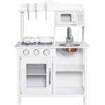Ginger Home Детска дървена кухня Ginger Home - С аксесоари, бяла (W10C404H) - baby
