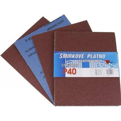 Smirkové plátno 230x280mm P40 10ks Levior