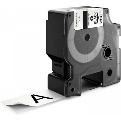 Compatible Съвместима лента с Dymo 1734523, 24mm x 5, 5m черен печат / бял фон, полиестер (1734523)