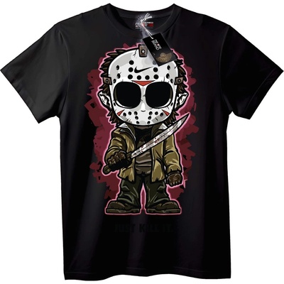 NOONEBRAND Тениска Chibi Jason Voorhees - 2XL, Black