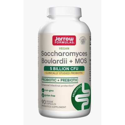Jarrow Formulas Jarrow Saccharomyces Boulardii + MOS, Пробиотици, 5 милиарда CFU, 90 растителни капсули