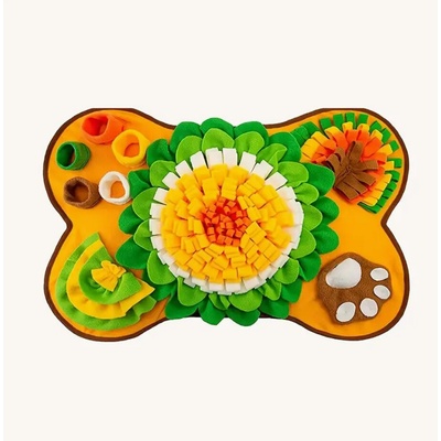 Dog Toy pískací interaktivní zpomalovací čichací podložka 60 x 40 cm multicolor