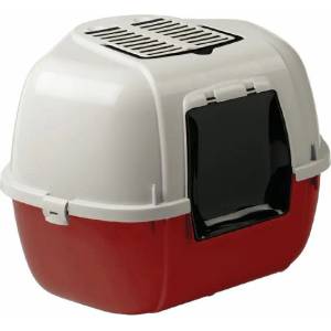 Ferplast Котешка тоалетна МИКА 57, 5 x 51, 5 x 42 см червена