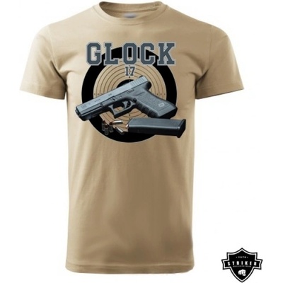 Tričko Striker Glock 17 béžové