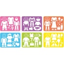 Lena Kresliace šablóny figúrky a zábava 6 ks