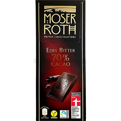 Moser Roth hořká 70% 125 g