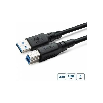 MicroConnect USB 3.2 A-B Gen 1 Cable LSZH, 3m, ColorFlex