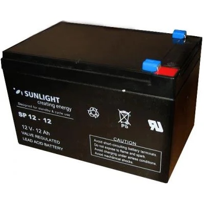 Sunlight Акумулаторна батерия Sunlight SP12-12, 12V, 12Ah