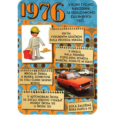 Blahoželanie 1976 - slovensky, variant A