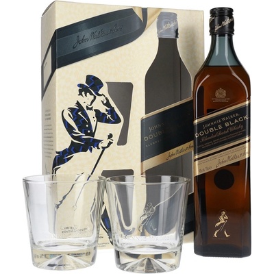 Johnnie Walker Black 12y 40% 0,7 l (dárkové balení 2 sklenice)