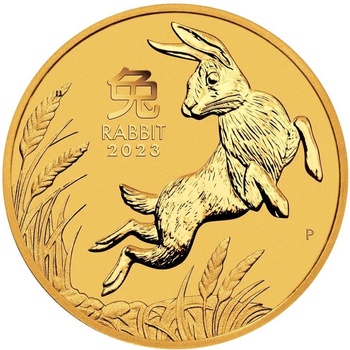 The Perth Mint zlatá mince Lunární Série III Rok Králíka v 1/2 oz