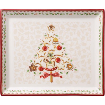 Villeroy & Boch Obdĺžnikový podnos 27x22,5 cm Winter Bakery Del.
