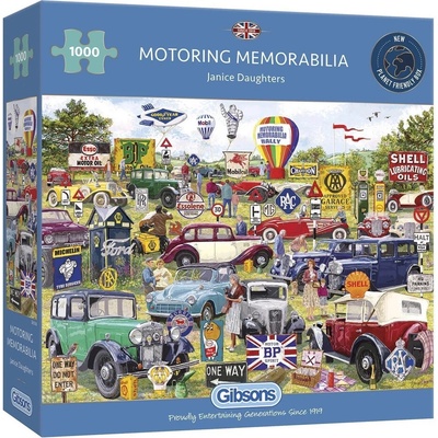 GIBSONS Motoring Memorabilia Rally 1000 dílků