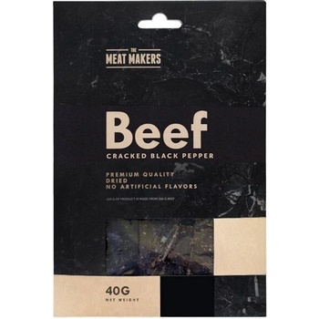 Meat Makers Beef Jerky sušené hovězí maso čený pepř 40g