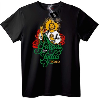 NOONEBRAND Тениска San Judas Tadeo Благодаря - S, White