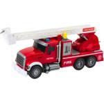 LEAN Toys Детска играчка Lean Toys - Пожарна с подвижна стълба, 30 cm (21443)