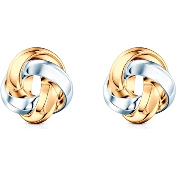 SAVICKI Обеци Savicki: двуцветно злато