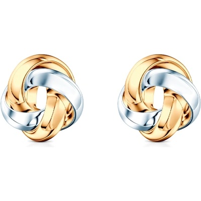 SAVICKI Обеци Savicki: двуцветно злато