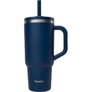 Qwetch Travel Cup with leakproof lid - 900 мл - Bleu nuit