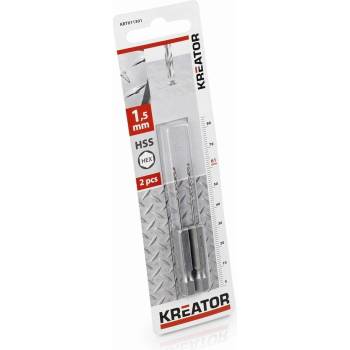 Kreator vrták do kovu HEX 1,5 mm HSS KRT011301