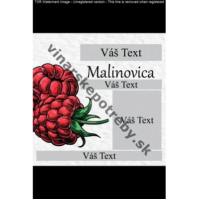 Etiketa malinovica vz1