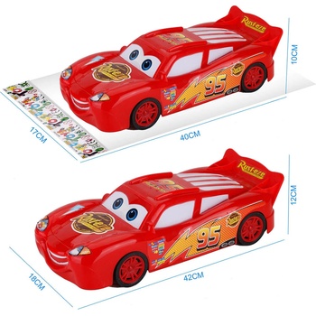 Image 1 of Armtoys ДЕТСКА ЧЕРВЕНА КОЛА С ОЧИ В ПЛИК 40 СМ